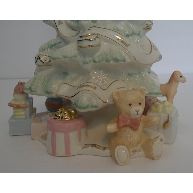 Lenox Holiday Traditions Porcelain Christmas Tree W/Toys & Gifts 9" For Sale In Dallas - Image 6 of 11