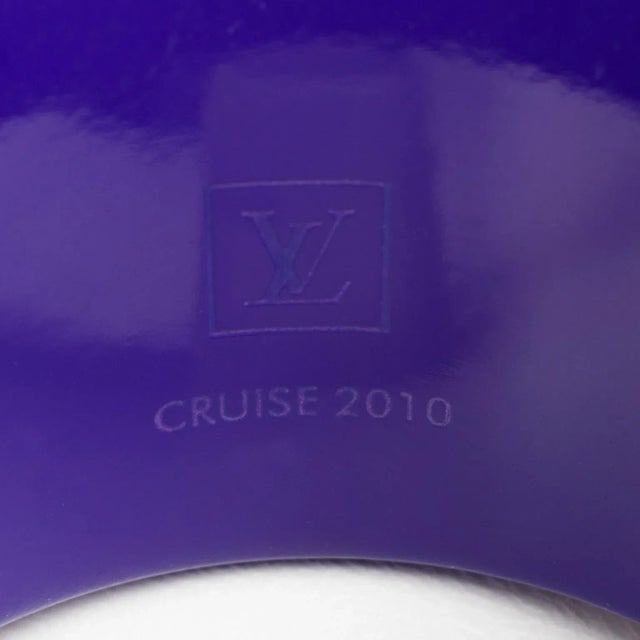 Metal Louis Vuitton Blue Nautical Rope Bangle Bracelet Cruise 2010 Gold Grommets For Sale - Image 7 of 10