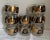 Vintage 1960’s original set of eight glass tumblers. Enameled with black and gold features various coins. Measures 3.5” x...
