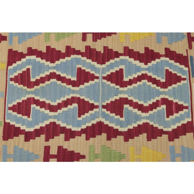 1970s Scandinavian Blue Kilim Rug For Sale - Image 9 of 13