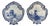 Delft Wall Plaques by Joost Thooft & Labouchère for Royal Delft, Set of 2 For Sale