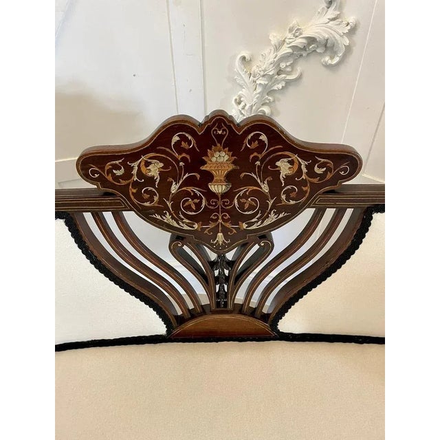 Victorian Sofa in Mahogany, 1880s For Sale - Image 9 of 11