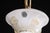 Vintage White Glass Gold 6 S Arm Chandelier For Sale In New York - Image 6 of 16