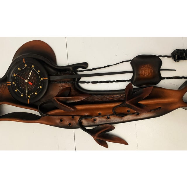 Large Sculptural Wall Clock, 1970s For Sale - Image 12 of 18