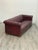 Animal Skin Oxblood Red Leather Chesterfield Sofa For Sale - Image 7 of 11