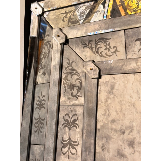 Venetian Mythological Hand-Carving Baccus Figures in Antiqued Mirror For Sale - Image 11 of 18