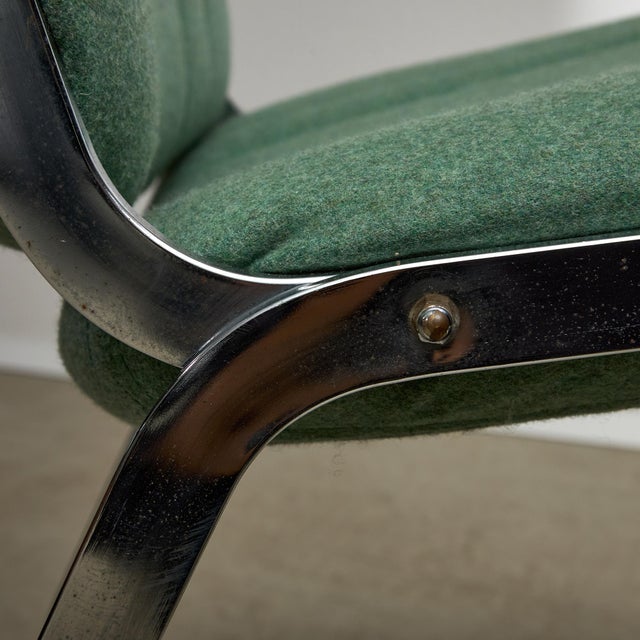 Mint Green Chrome Chair, 1970s For Sale - Image 11 of 16
