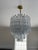 Mid-Century Modern Vintage Murano Glass Clear Chandelier in the Style of Venini Triedri For Sale - Image 3 of 18