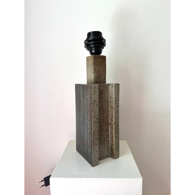 Mid-Century Modern Stoneware Palshus Table Lamp by Per Linneman Schmidt, Denmark, 1960s For Sale - Image 3 of 9