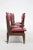 Vintage Italian Bench with 5 Red Leather Seats For Sale - Image 10 of 15
