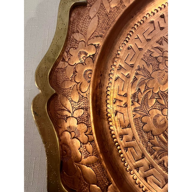 Chelsea House Inc Early 20th Century Mixed Metal Scholar’s Stone Lotus Tray - Styled After Tony Duquette & James Mont For Sale - Image 4 of 12