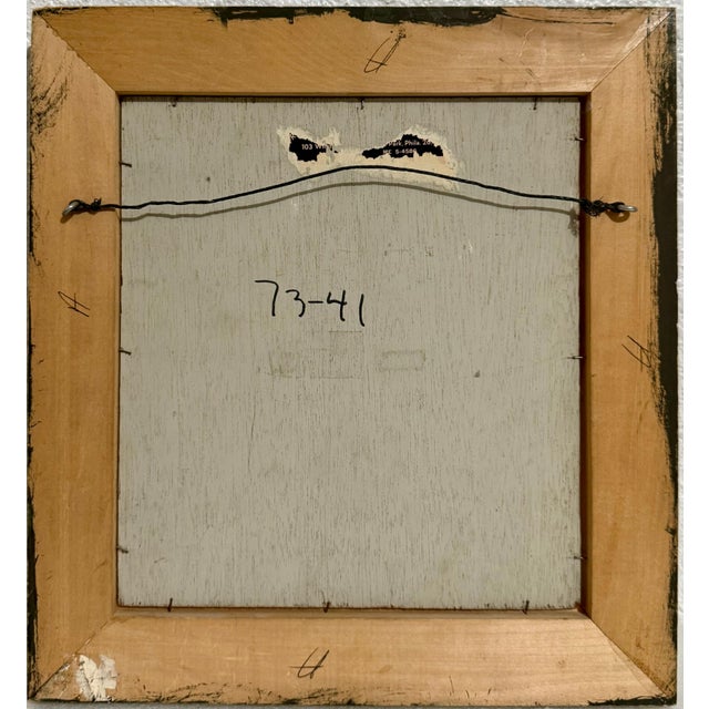 Paint Seymour Remenick, American Modernist Seymour Remenick Oil Painting Men with Pigeons Philadelphia, c.1970's For Sale - Image 7 of 9