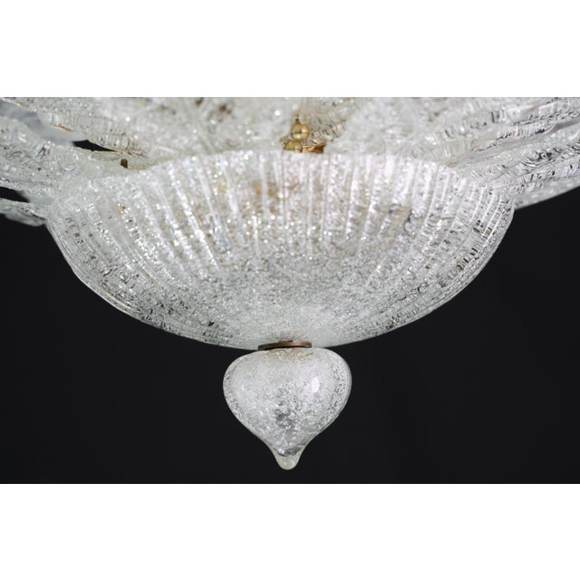 1970s Turin, Italian Murano Glass Ceiling Light or Flush Mount For Sale - Image 4 of 13