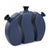 Delft Blue 3 Piece Floral Vase For Sale - Image 10 of 11