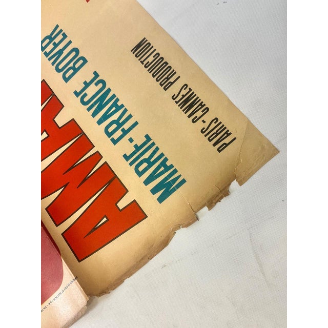 Vintage Italian Movie Poster Amare Per Vivere, 1967 For Sale - Image 3 of 8