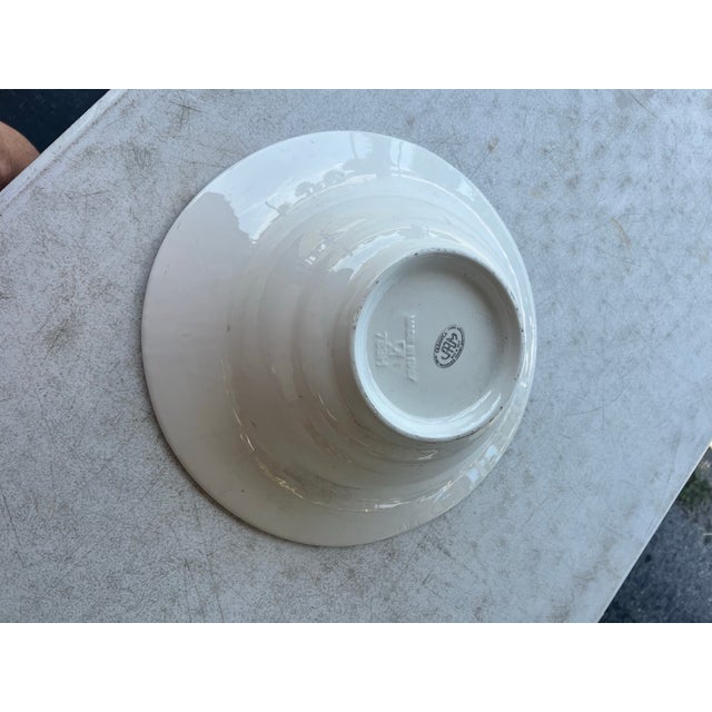 Vintage Italian Hand-Decorated Ceramic Serving Bowl by JRM Ceramica For Sale - Image 4 of 6