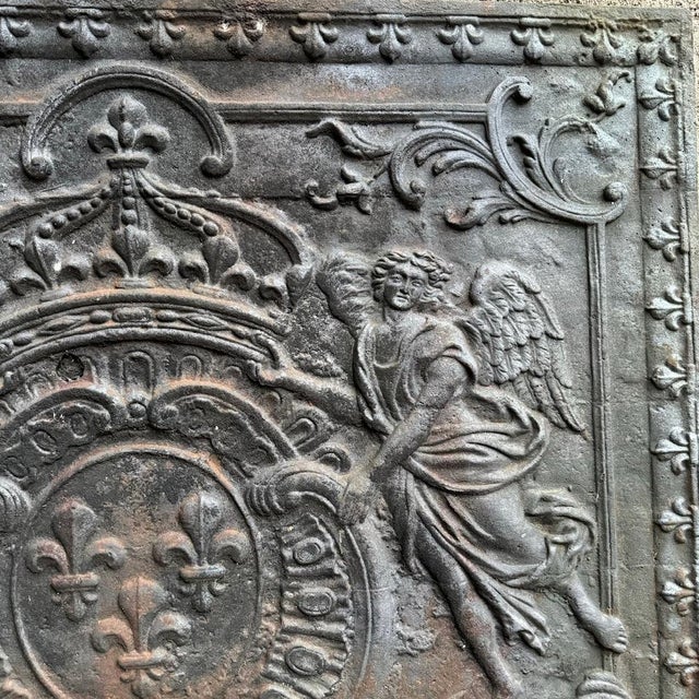 French Chimney Fireback, 1850s For Sale - Image 7 of 15