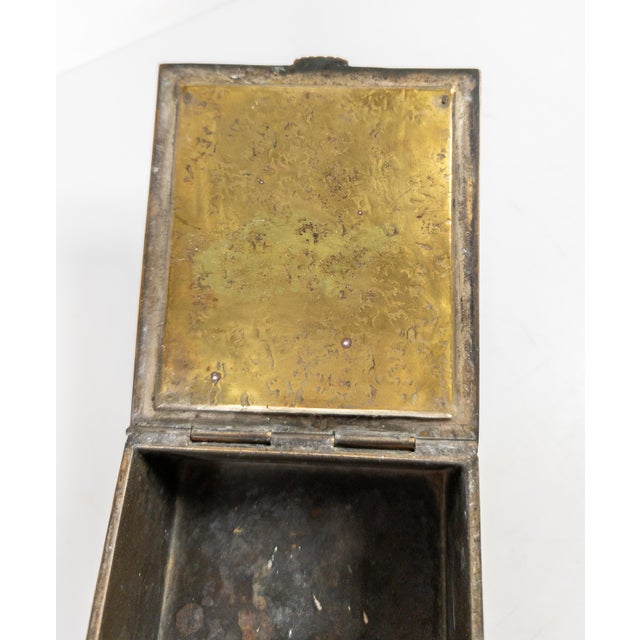 20th Century Gun Metal Gray Art Deco Bronze Dresser Box by Oscar Bach For Sale - Image 10 of 13