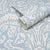 Schumacher Sample - Schumacher Suffolk Damask Wallcovering In Blue For Sale - Image 4 of 6