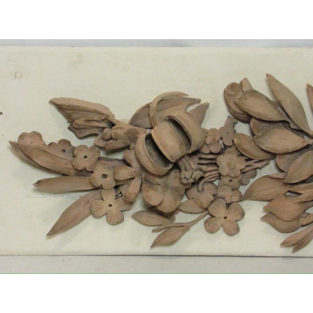 French Antique French Architectural Carved Wood Fragment For Sale - Image 3 of 17