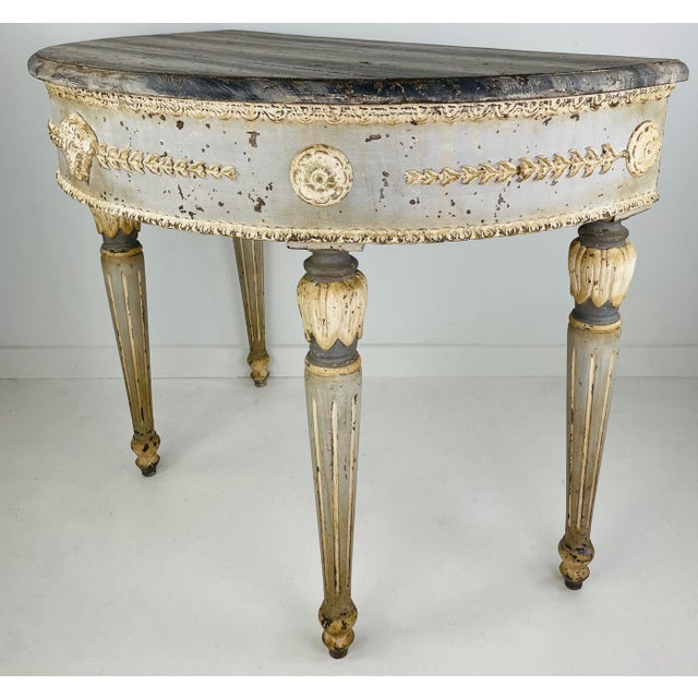 1900s Italian Demilune Table For Sale In Nashville - Image 6 of 9