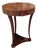 1 of 2 Antique Italian Neoclassical Walnut Inlaid Round Side Table Nightstands For Sale