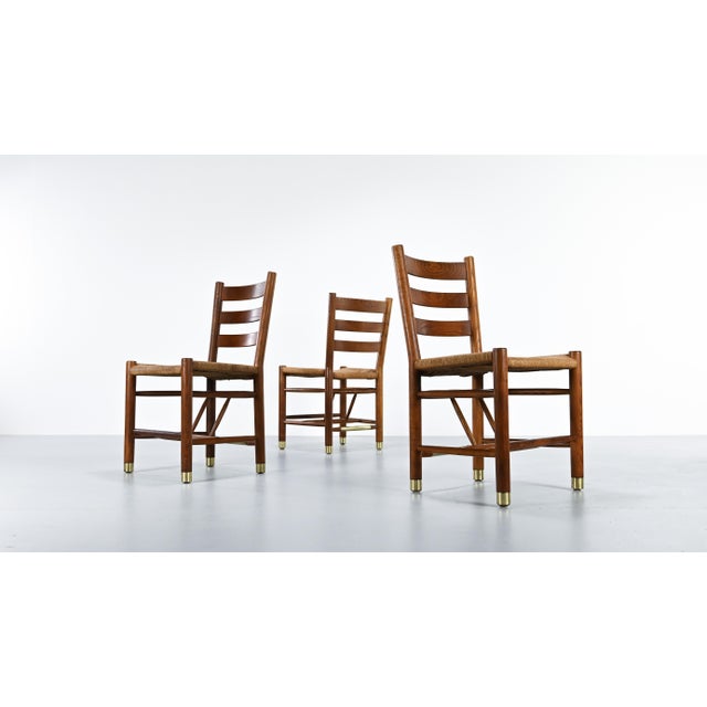 Wood Danish Church Chairs in Oak by Viggo Hardie-Fischer for Sorø Møbelfabrik. 1950s, Set of 6 For Sale - Image 7 of 18