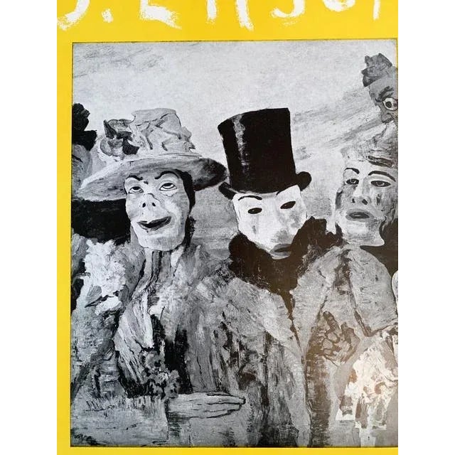 Expressionism 1954 Musee National D'art Moderne James Ensor Poster For Sale - Image 3 of 4