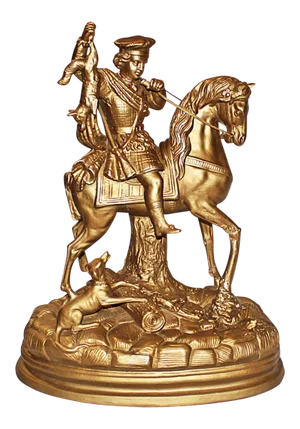 Hollywood Regency Gilded Terracotta Figurine
