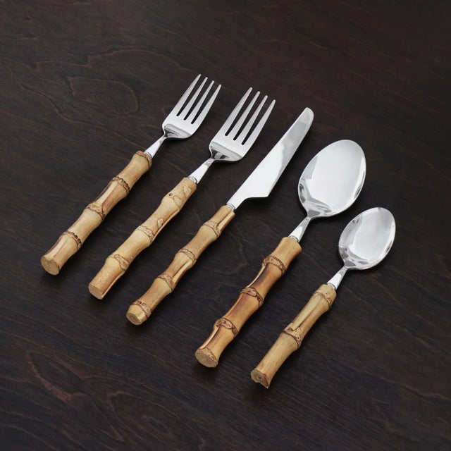 Bamboo Cutlery - Set of 5 For Sale In Chicago - Image 6 of 6