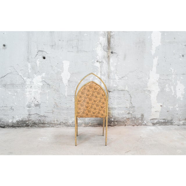 Vintage Italian Dining Table and Chairs with Brass Frame, 1970s, Set of 5 For Sale - Image 6 of 13