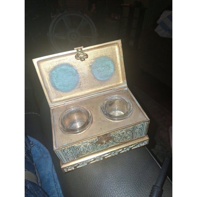 Bronze Tiffany studios new York inkwell