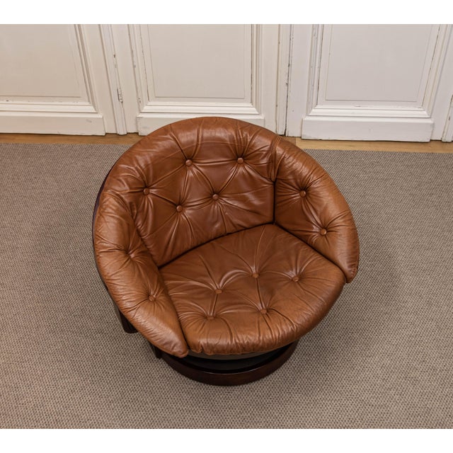 Norwegian Convair Lounge Chair, attributed to Oddmund Vad for Vad Trevarefabrikk, 1970s For Sale - Image 6 of 13