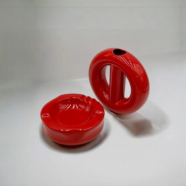 Vintage Ceramic Set by Pareschi Laveno, Italy, 1960s, Set of 2 For Sale - Image 10 of 10