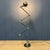 Polished Five-Arm Floor Lamp with Black Brand Plate from Jieldé, 1950s For Sale - Image 3 of 18