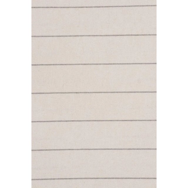 Cadiz Stripe Grey Double Width Fabric For Sale