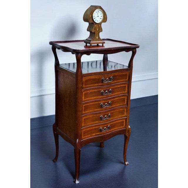 Art Noveau Inlaid Mahogany Chest of Drawers For Sale - Image 10 of 10
