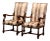 Pair of 19th Century French Louis XIII Walnut Fauteuils With Carved Ram Heads For Sale