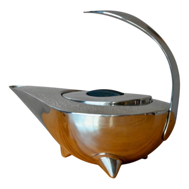Scandinavian Tekanna Teapot in Silver-Plated Stainless Steel by C. Jörgensen for Bodum For Sale