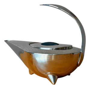 Scandinavian Tekanna Teapot in Silver-Plated Stainless Steel by C. Jörgensen for Bodum