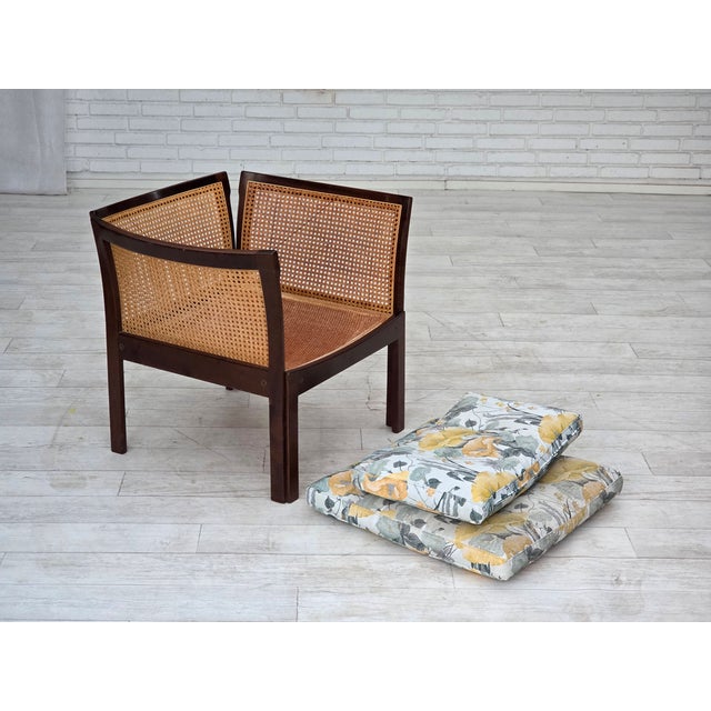 Danish Plexus Armchair in Teak and Mesh by Illum Wikkelsø for CFC Silkeborg, 1970s For Sale - Image 11 of 18