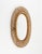 Mid-Century Modern Mid-Century Modern Rattan and Bamboo Oval Wall Mirror by Franco Albini, Italy, 1960s For Sale - Image 3 of 12