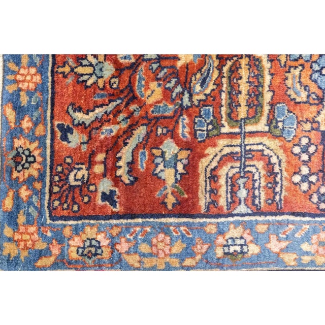 Antique Persian Sarouk Rug 8'8'' x 11'8'' For Sale - Image 10 of 12