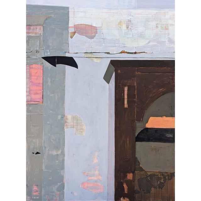 Kristen Anton “Mr. Melville’s Kitchen” Contemporary Pastel Toned Abstract Still Life Painting, 2024 For Sale