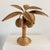 Vintage Mario Lopez Torres style palm tree table lamp with removable, adjustable leaves and an in-line rotary thumbwheel...