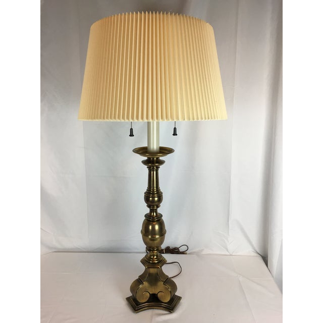 Vintage Stiffel Antiqued Brass Table Lamp Chairish