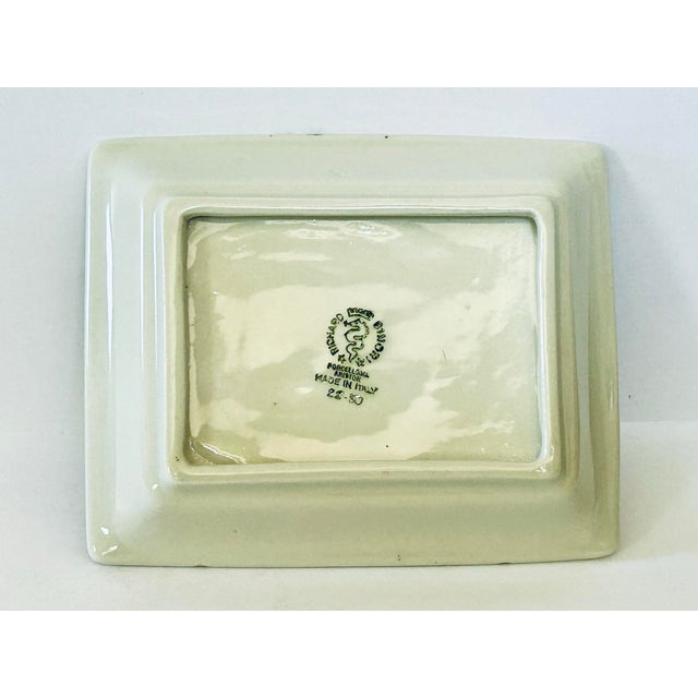 Mid-Century Modern Napoli Grand Hotel Vesuvio Souvenir Catchall/Ashtray by Ginori For Sale - Image 3 of 5