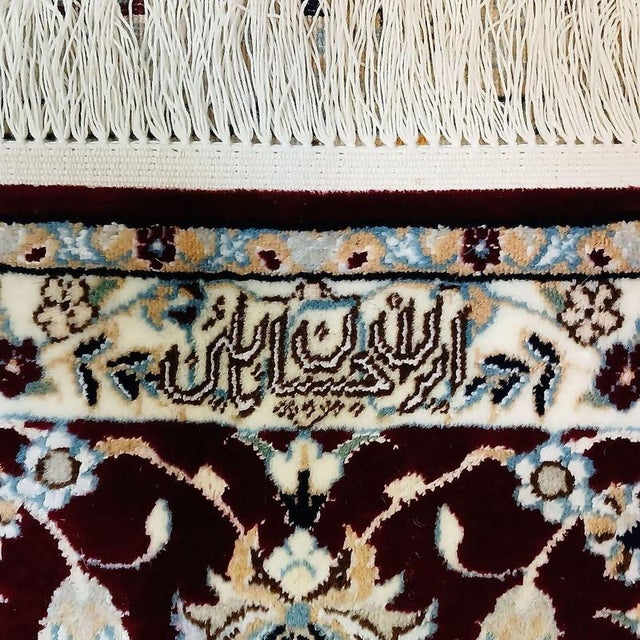 Hand-Knotted Nain Rug in Silk and Virgin Wool by Habibian For Sale - Image 4 of 5