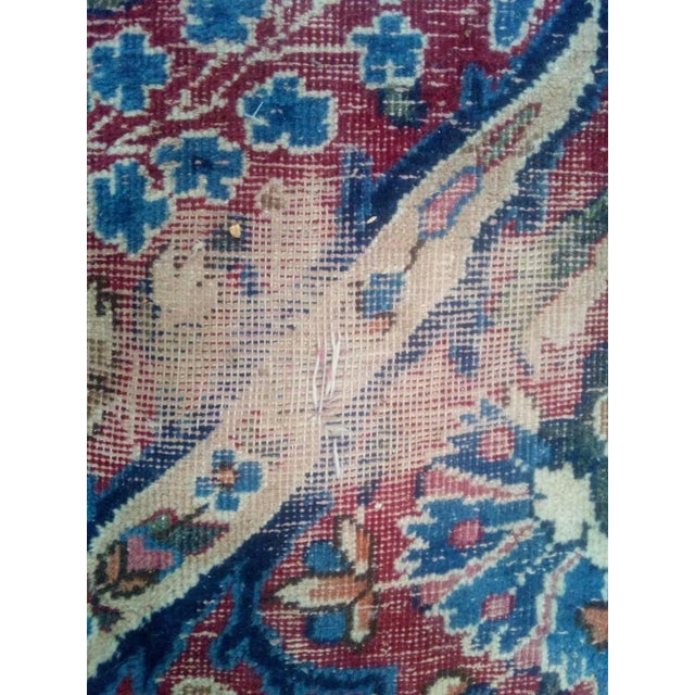 Textile Antique Lavar Kerman Rug-9' X 11'10" For Sale - Image 7 of 9