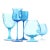 Vintage Ultramarine Glass Stemware Curation - Group of 5 For Sale